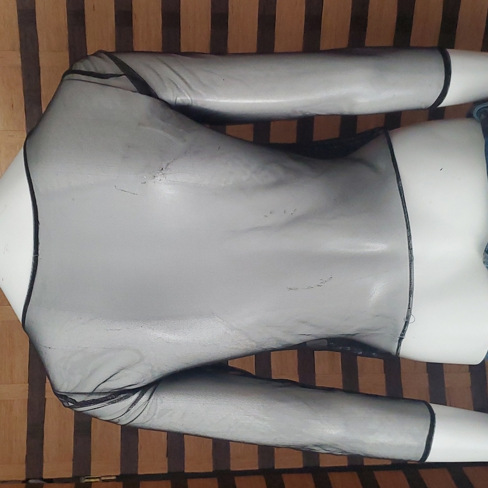 Fredericks of Hollywood sheer sequin top - Picture 4 of 6